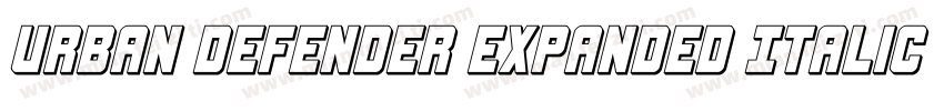 Urban Defender Expanded Italic Expa字体转换